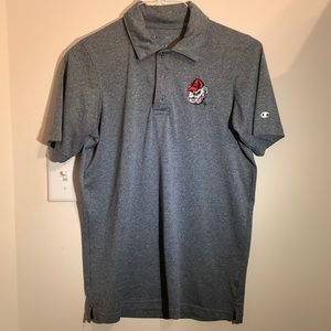 Gray Mens Small UGA polo, Champion